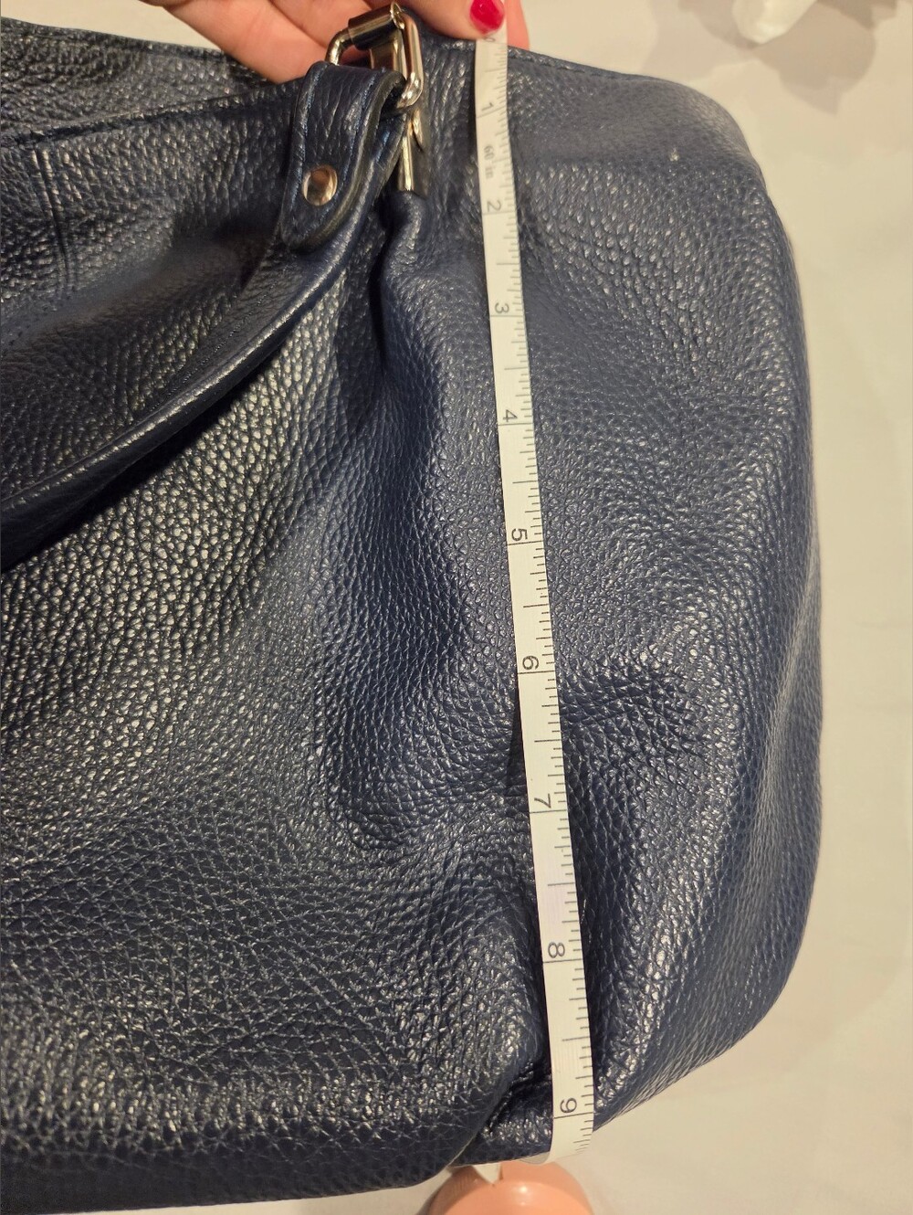 Sofia Cordoni Navy Italian Leather Bag - Picture 15 of 16